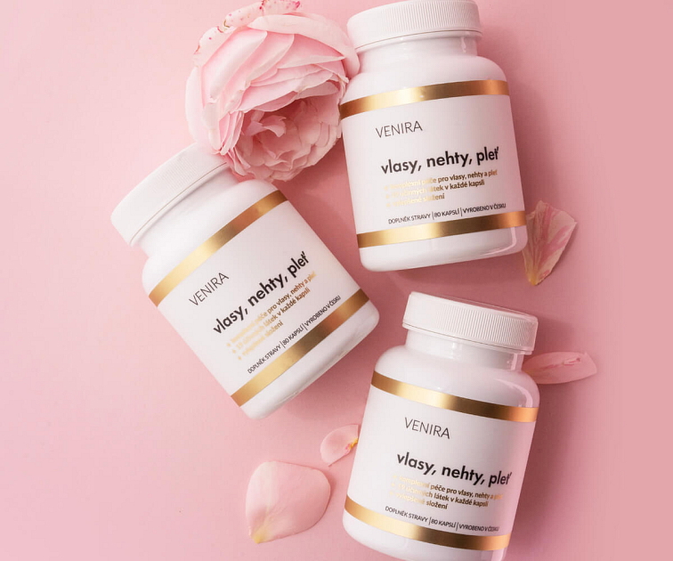 kapsule pre vlasy, nechty a pleť