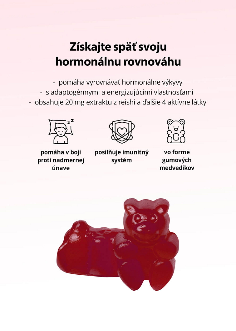 VENIRA hormonal balance - medvedíky na podporu hormonálnej rovnováhy