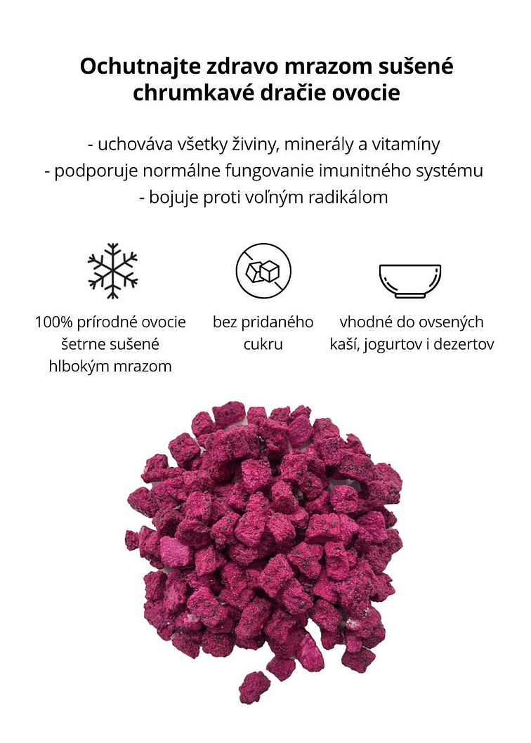 VENIRA lyofilizované dračie ovocie
