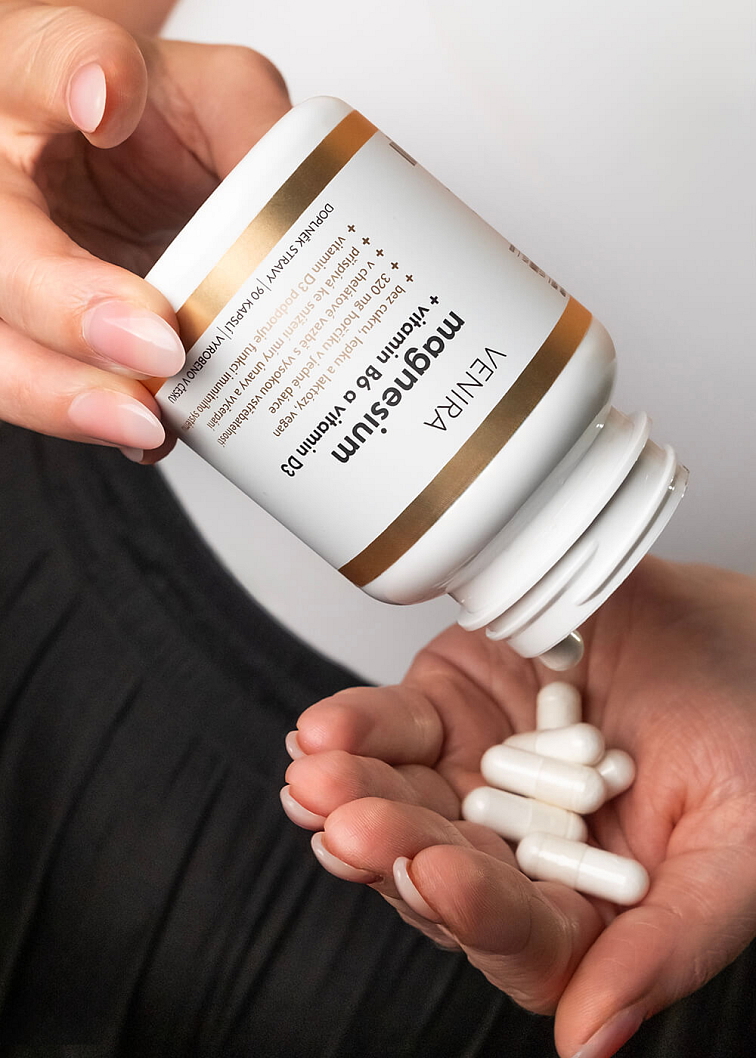 VENIRA magnézium bisglycinát s vitamínom B6 a vitamínom D