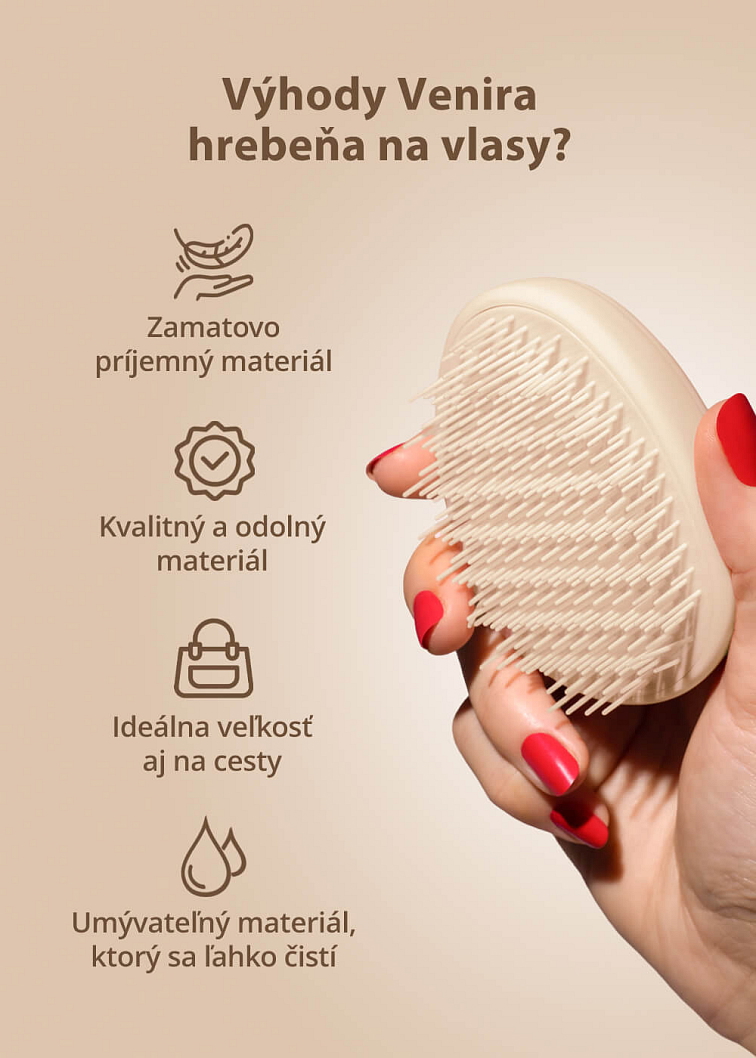 VENIRA hrebeň na vlasy
