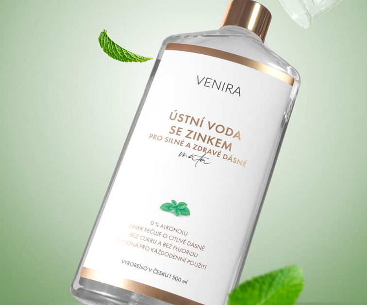 ústna voda so zinkom