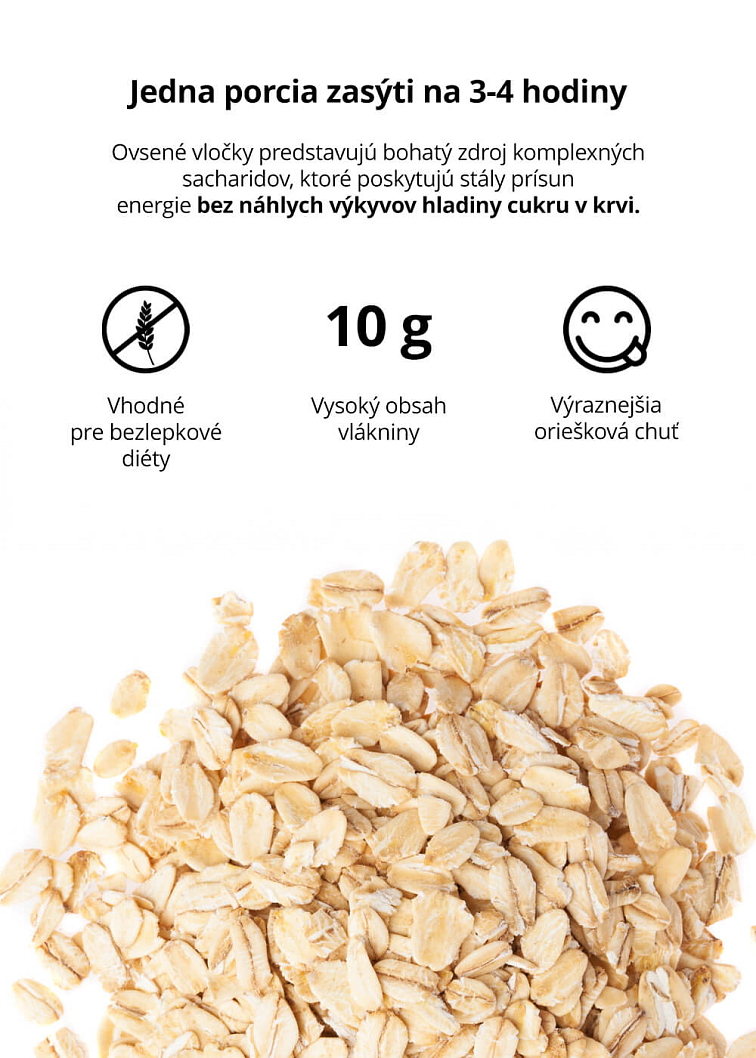 VENIRA bezlepkové jumbo ovsené vločky