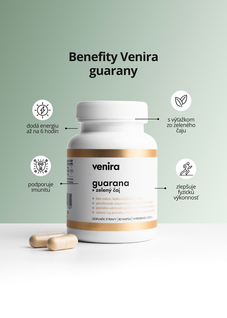 VENIRA guarana + zelený čaj