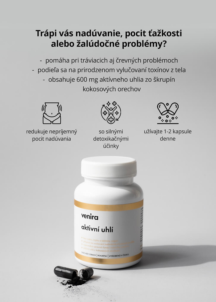 VENIRA aktívne uhlie