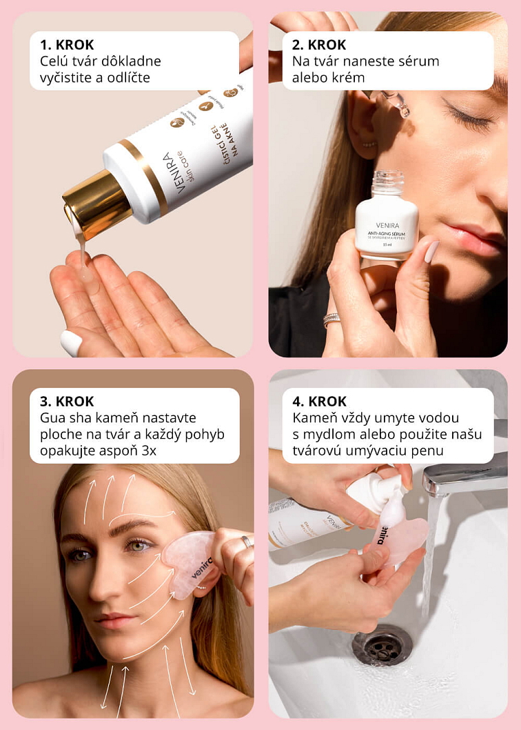 VENIRA gua sha masážny kameň
