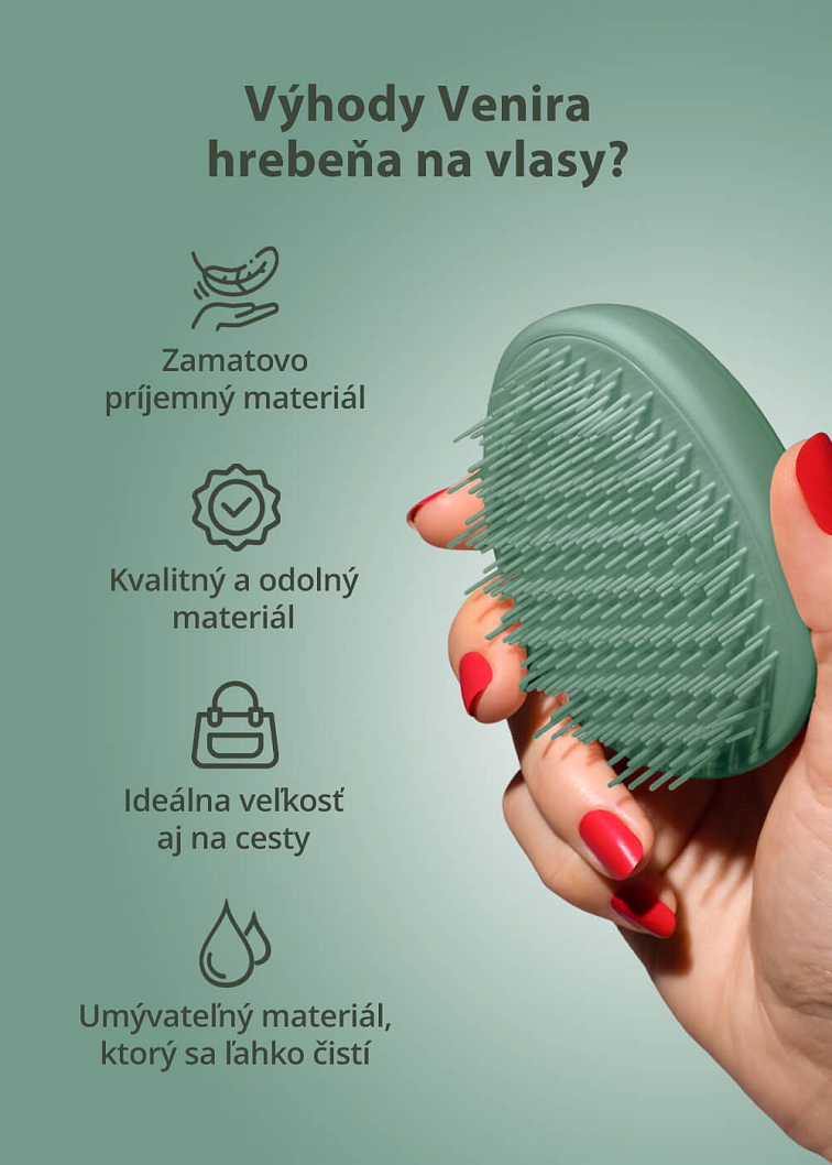 VENIRA hrebeň na vlasy