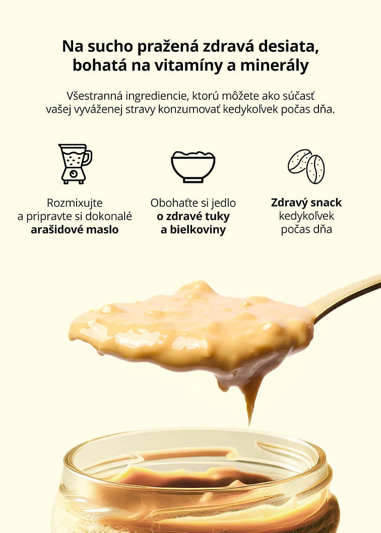 VENIRA arašidy pražené nesolené