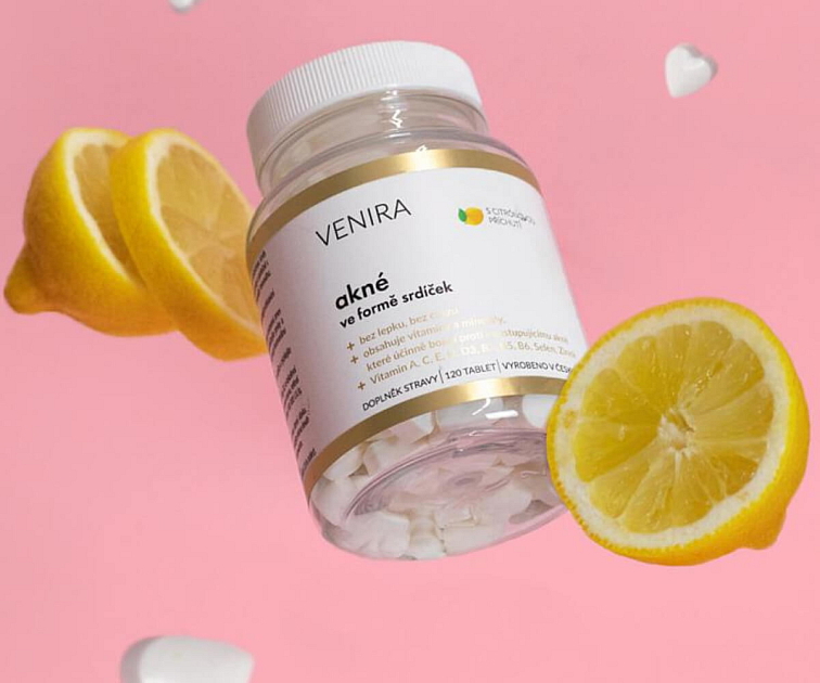 akné srdiečka s príchuťou citrona