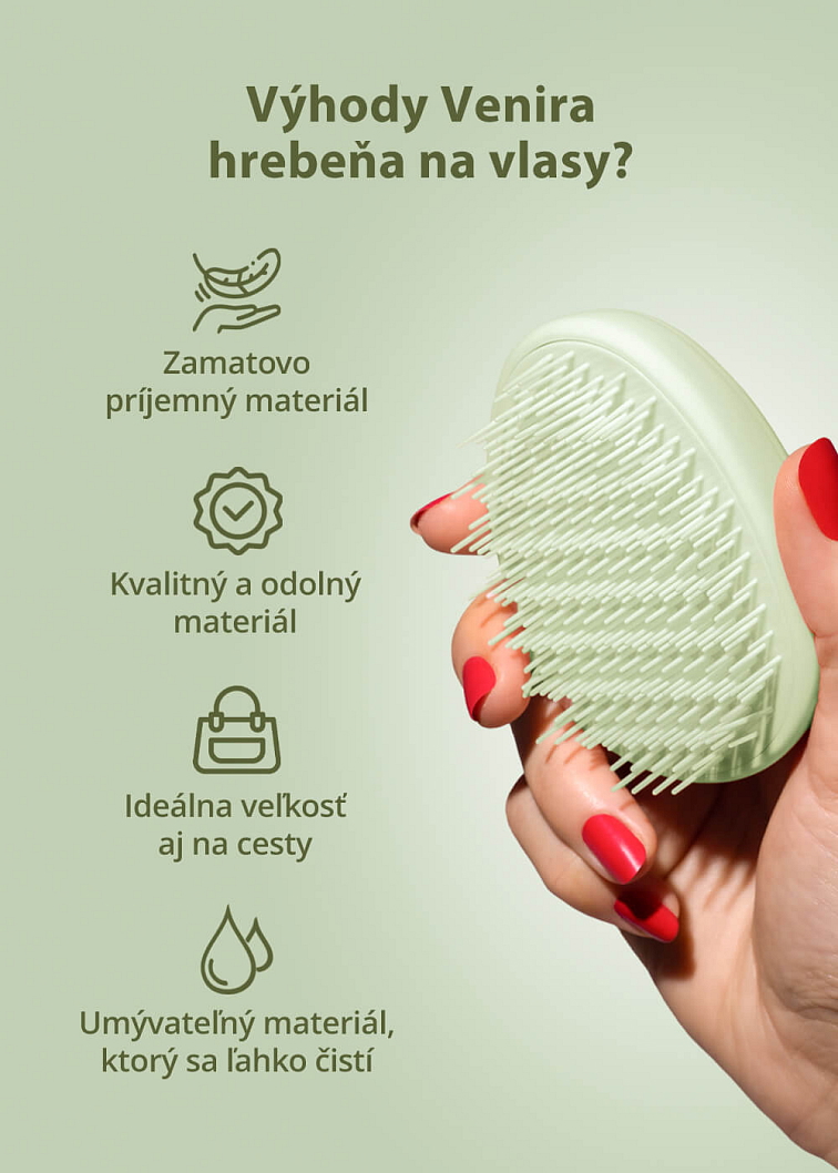 VENIRA hrebeň na vlasy