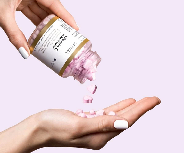 Vitamin C vo forme srdiečok