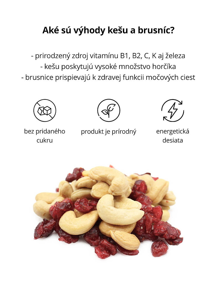 VENIRA kešu + brusnica