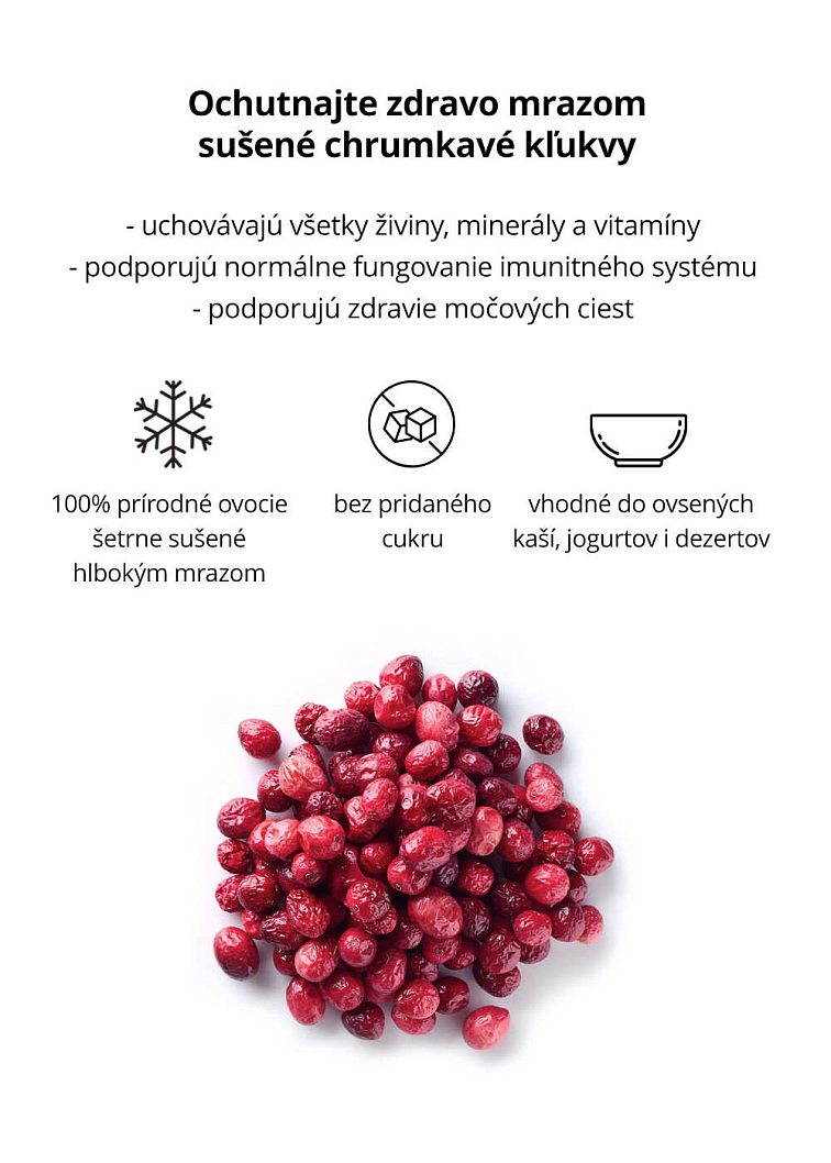 VENIRA lyofilizovaná kľukva