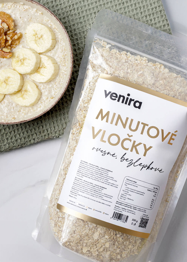 VENIRA superfast bezlepkové minútové ovsené vločky