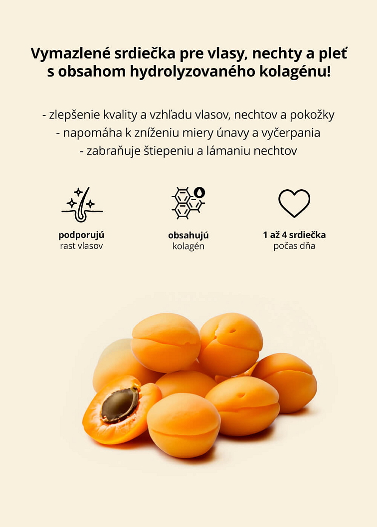 VENIRA srdiečka pre vlasy, nechty a pleť