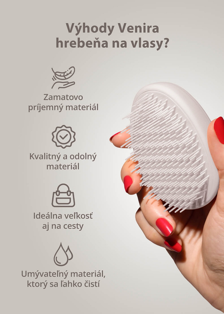 VENIRA hrebeň na vlasy
