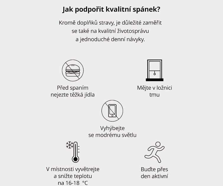 doplnky stravy pre lepší spánok