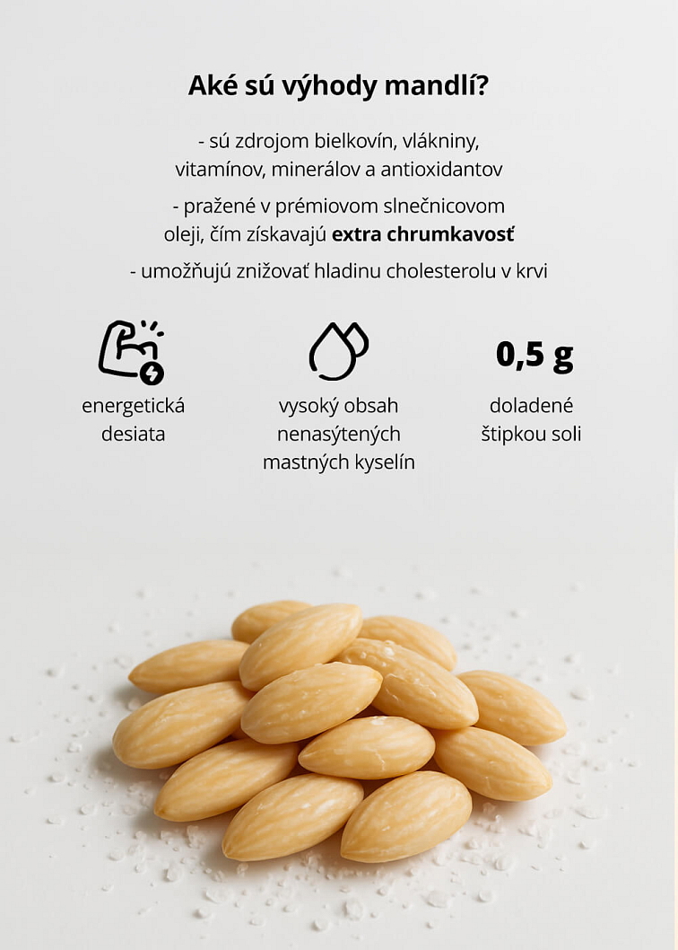 VENIRA mandle pražené solené