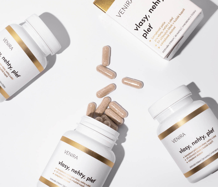 kapsule pre vlasy, nechty a pleť