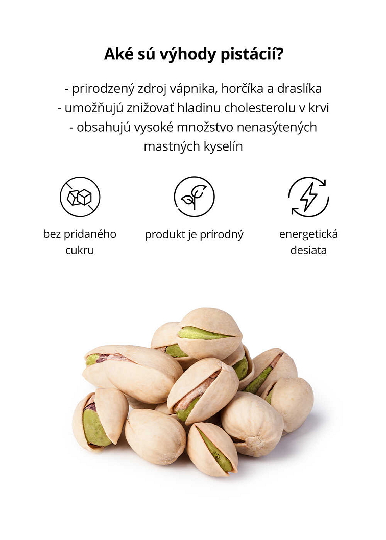 VENIRA pistácie pražené solené