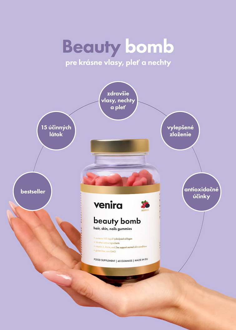 VENIRA beauty bomb - medvedíky na vlasy, nechty a pokožku