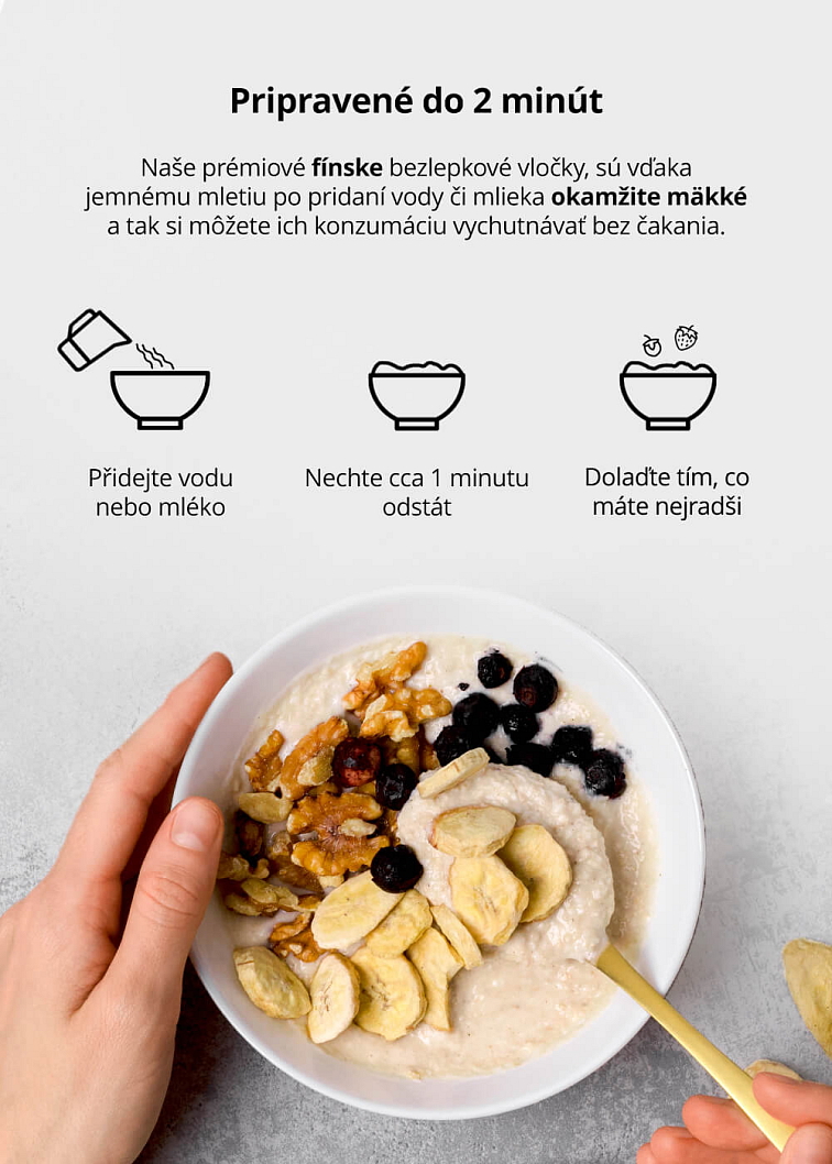 VENIRA superfast bezlepkové minútové ovsené vločky