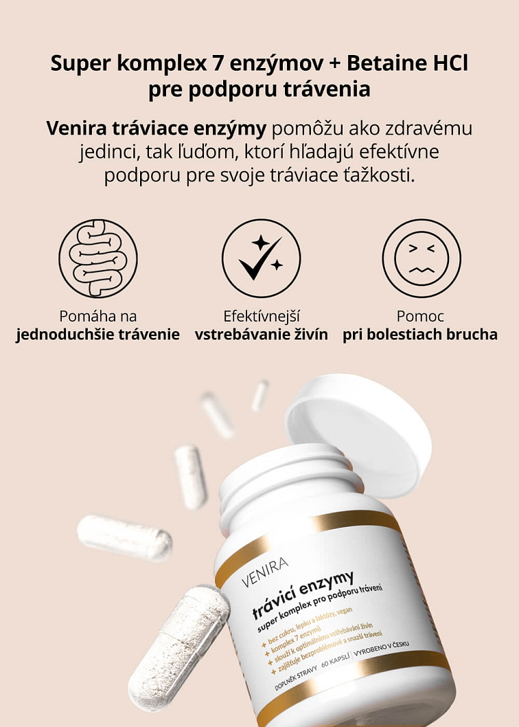 VENIRA tráviace enzýmy