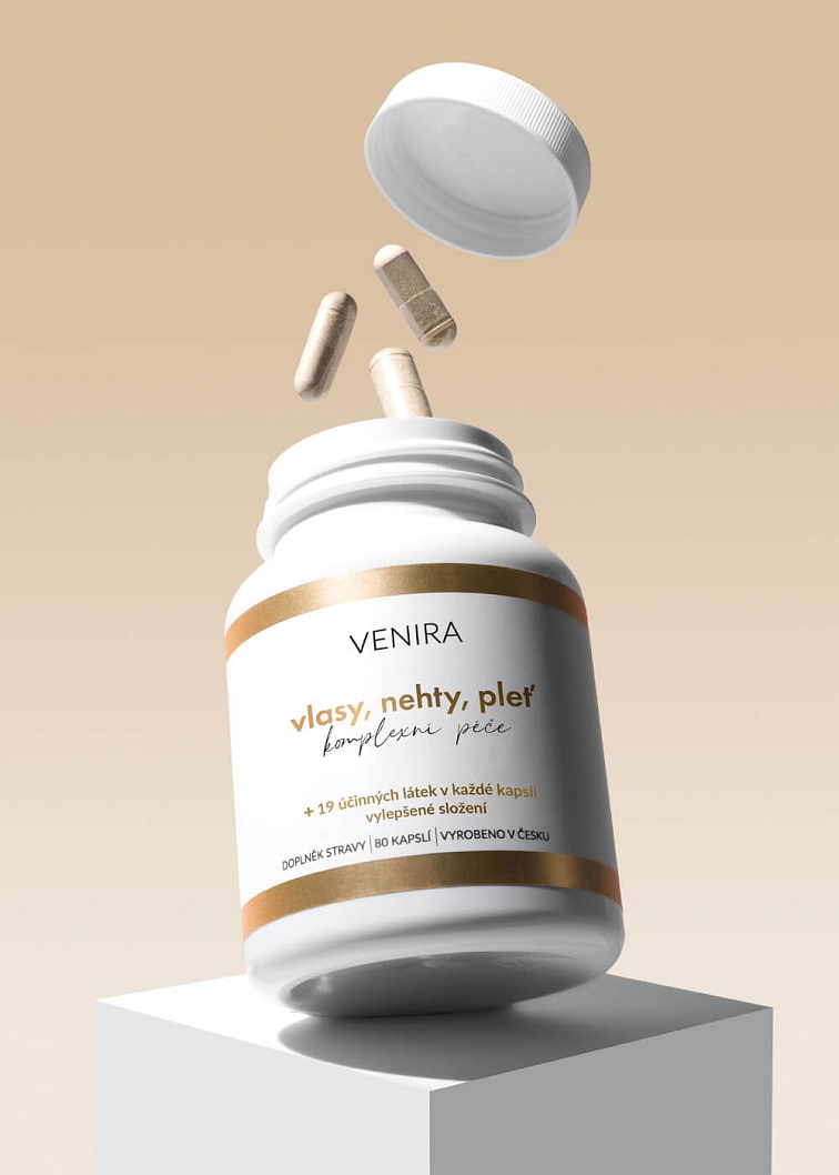 VENIRA kapsule pre vlasy, nechty a pleť