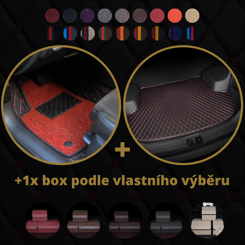 Dvouvrstvé luxusní autokoberce Dragonskin Elite v 18 barevných variantách