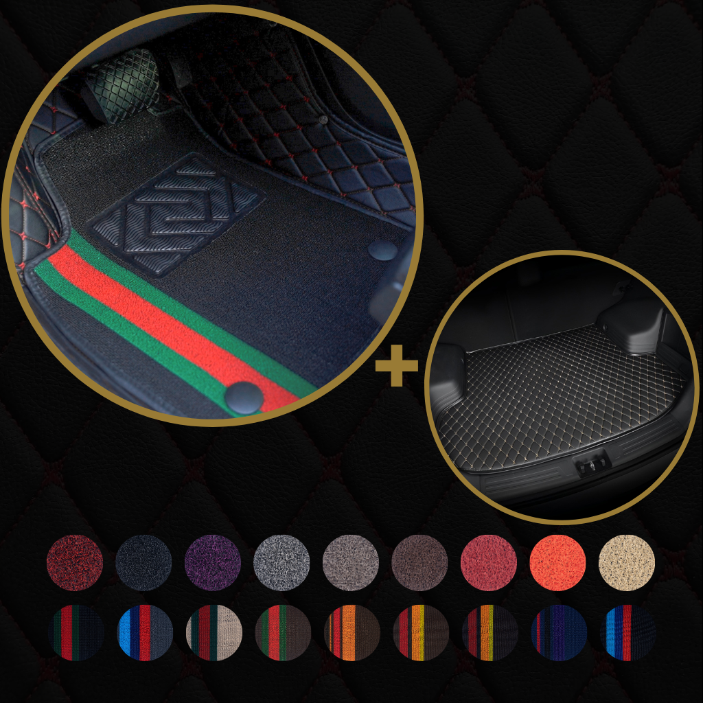 Dvouvrstvé luxusní autokoberce Dragonskin Elite v 18 barevných variantách