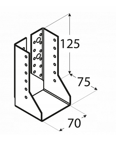 60x100x2,0 mm - Trámová papuča uzavretá, WBZ14