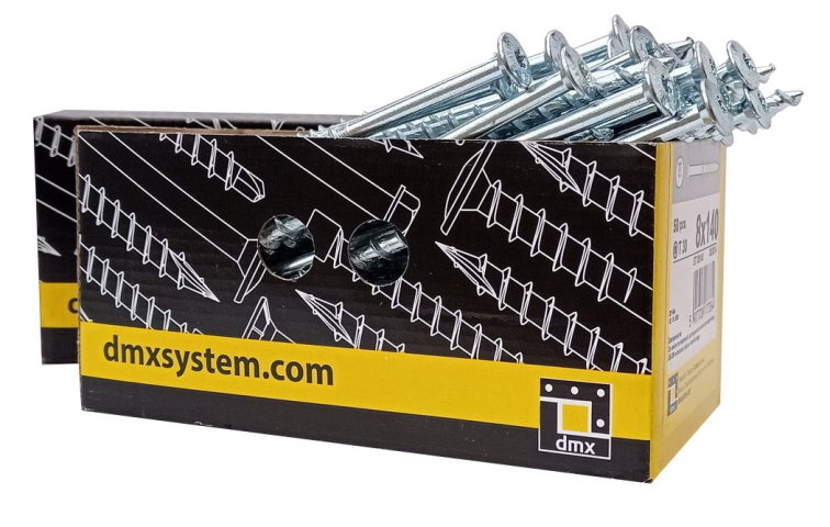 Špecializovaná skrutka do pórobetónu GT s tanierovou hlavou a hrubým závitom