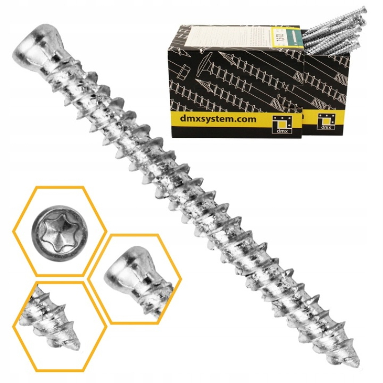 7,5x182mm Turboskrutky s válcovou hlavou, TX30