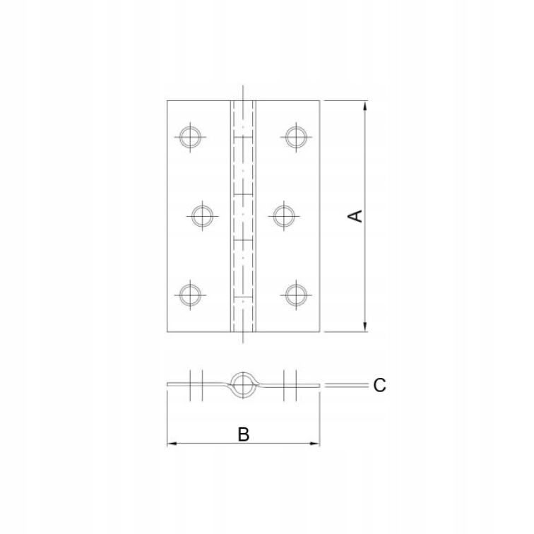 ortiment splietaných stavebných závesov DOMAX v rôznych dĺžkach pre rôzne typy brán a dverí.