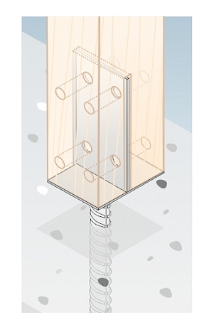 71x338x130 mm - Obojstranná pätka, PSW 70