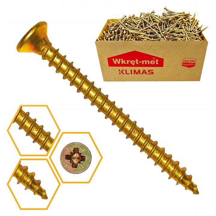 PZ 3.5x20mm - Vruty / Skrutky do dreva so zápustnou hlavou