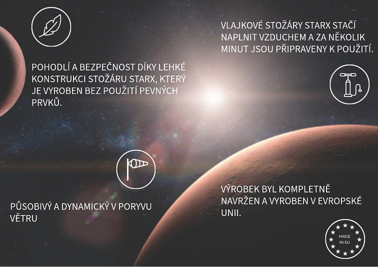 Pneumatické vlajky StarX