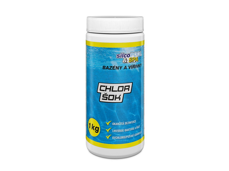 Silcopool&spa Chlor Šok, 1kg