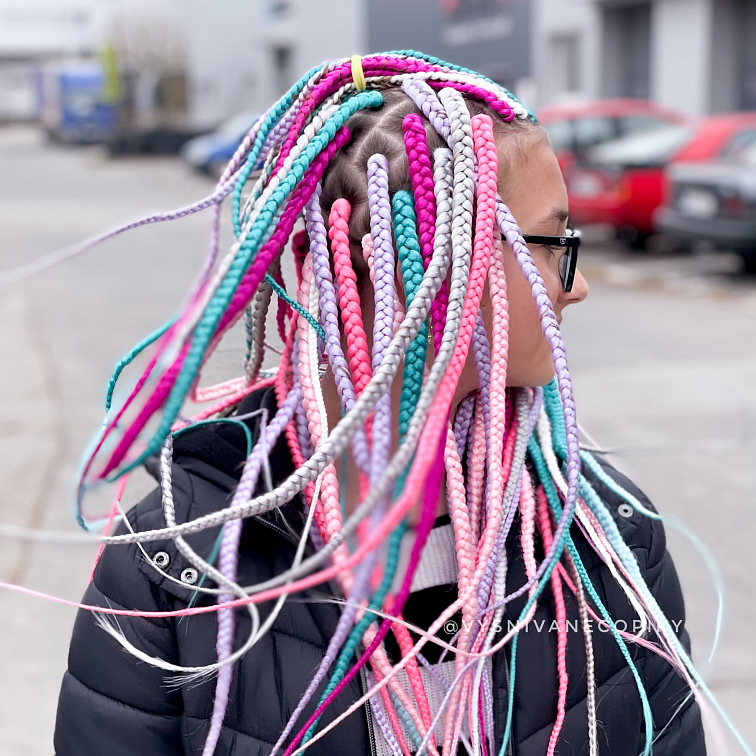 100% kanekalon Black n Gold BNG - 22#