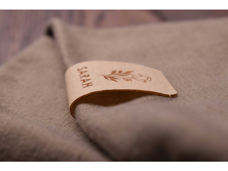 Koženkový štítok úzky 2 cm