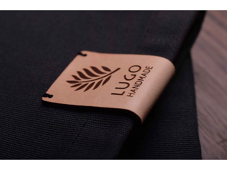 Kožený štítok úzky 3 cm