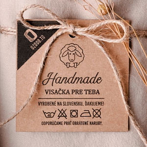 Papierová visačka štvorec