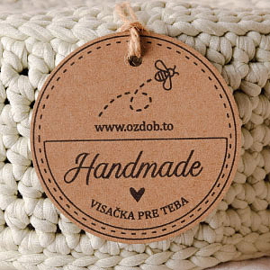 Papierová visačka kruh