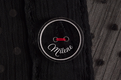 Plastový štítok kruh