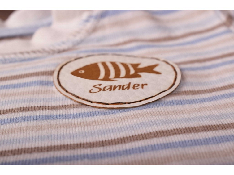 Koženkový štítok kruh