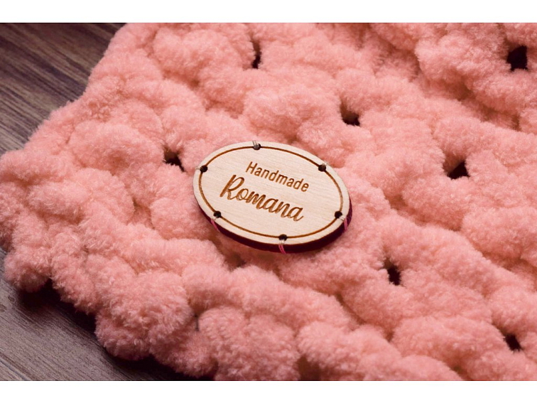 Drevený štítok ovál