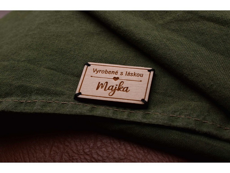 Drevený štítok obdĺžnik