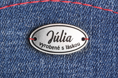 Plastový štítok ovál