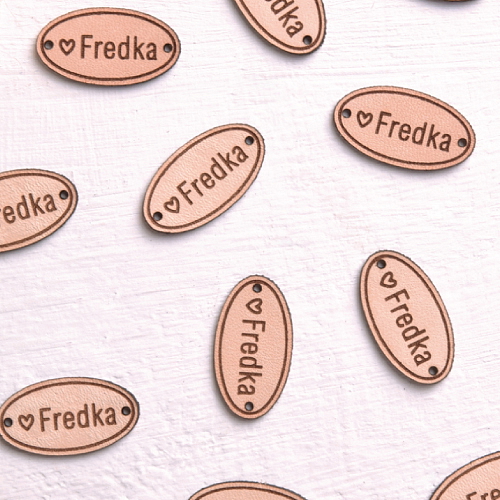 Kožený štítok obdĺžnik