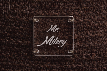 Plastový štítok štvorec